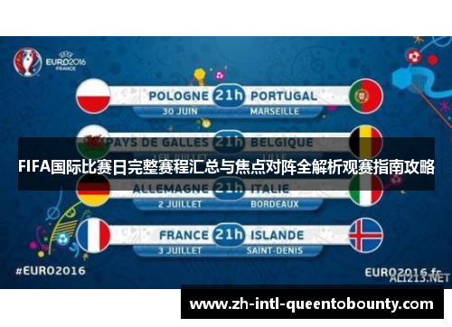 FIFA国际比赛日完整赛程汇总与焦点对阵全解析观赛指南攻略